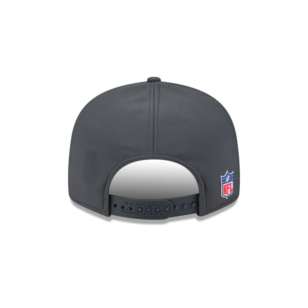 Denver Broncos NFL New Era Men Charcoal 9Fifty 2025 Sideline Split Panel Snapback product image 2, provided for visual