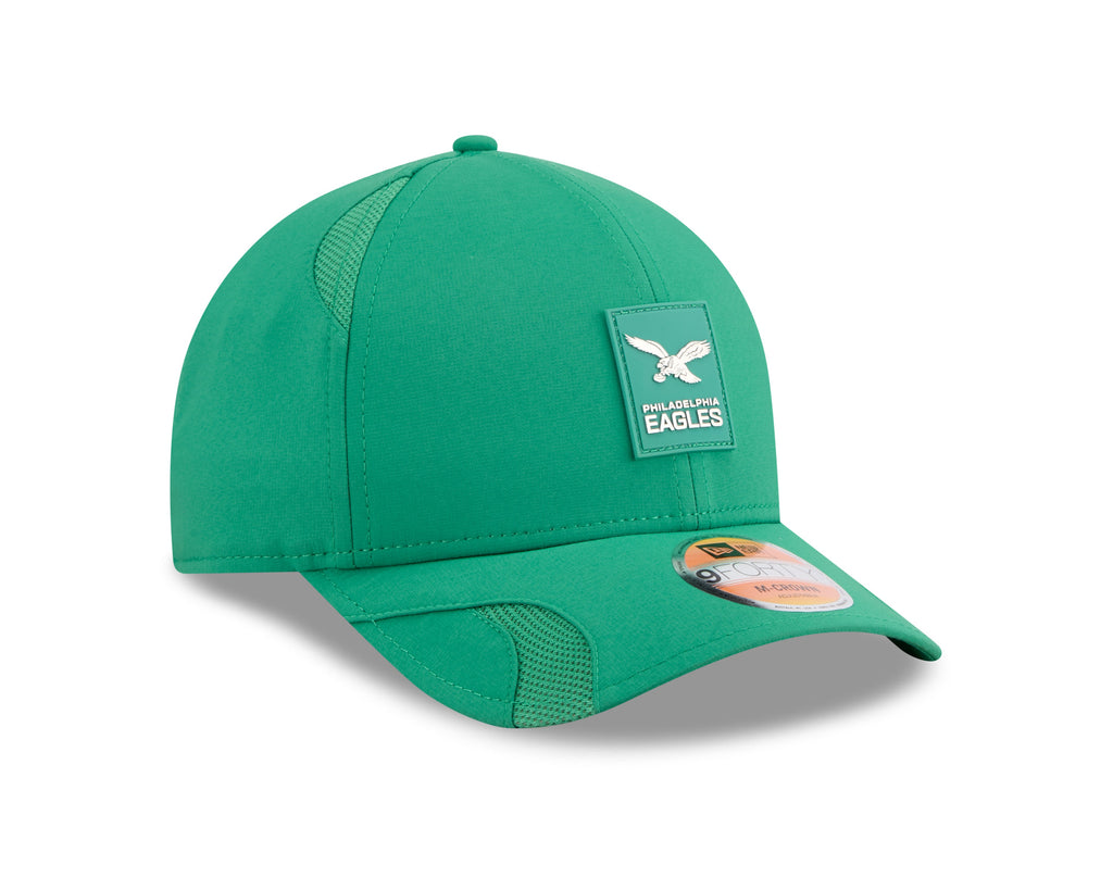 Philadelphia Eagles NFL New Era Men Green 9Forty 2025 Sideline M-Crown Snapback product image 5, provided for visual