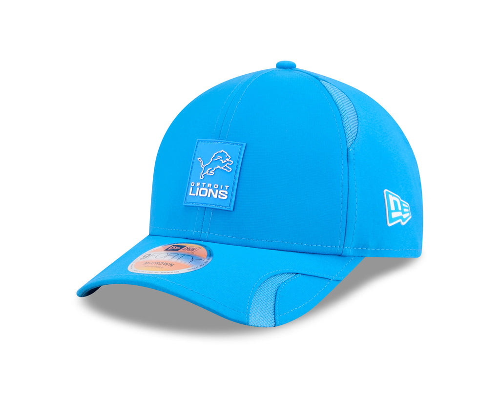 Detroit Lions NFL New Era Men Light Blue 9Forty 2025 Sideline M-Crown Snapback product image 1, provided for visual