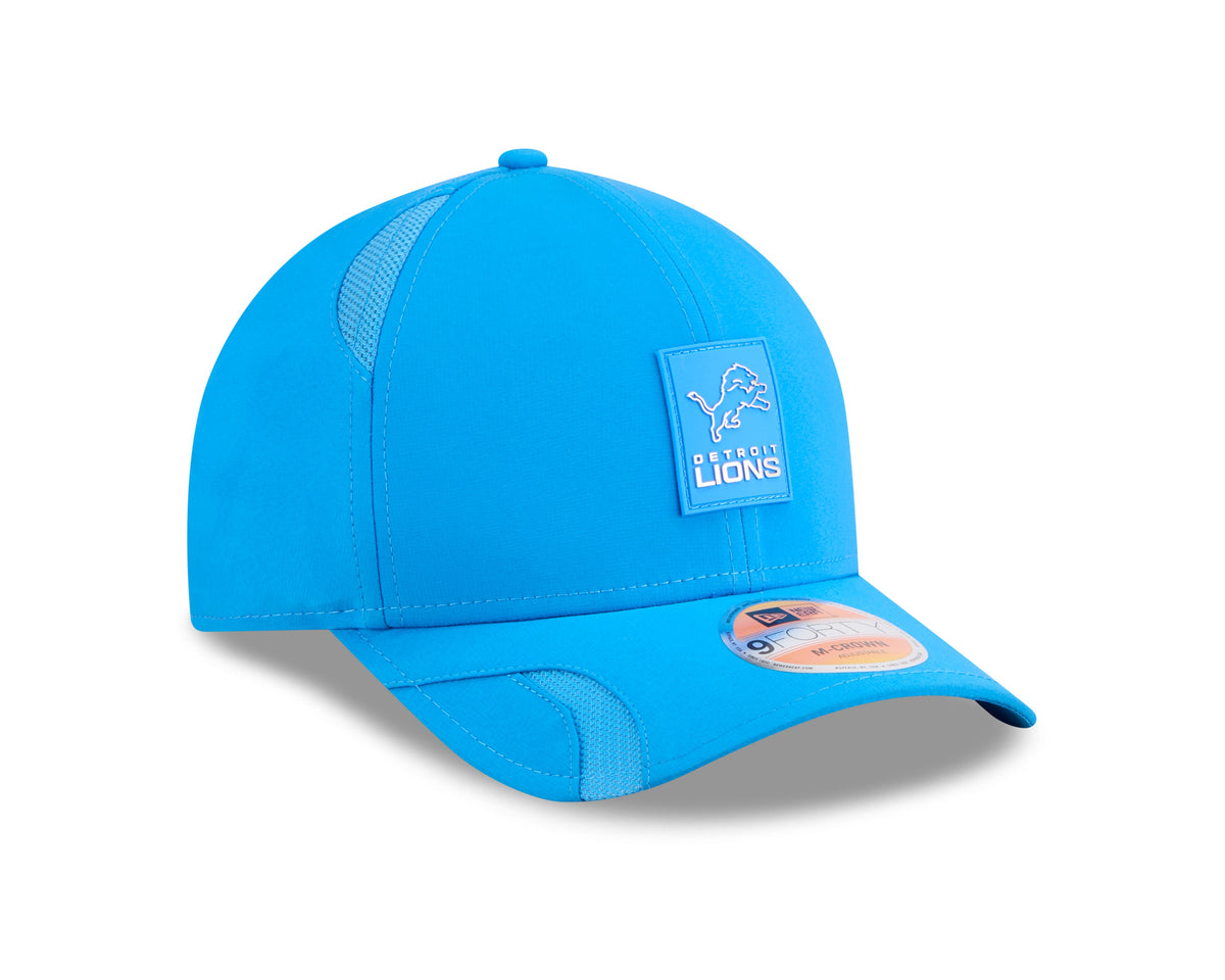 Detroit Lions NFL New Era Men Light Blue 9Forty 2025 Sideline M-Crown Snapback product image 6, provided for visual