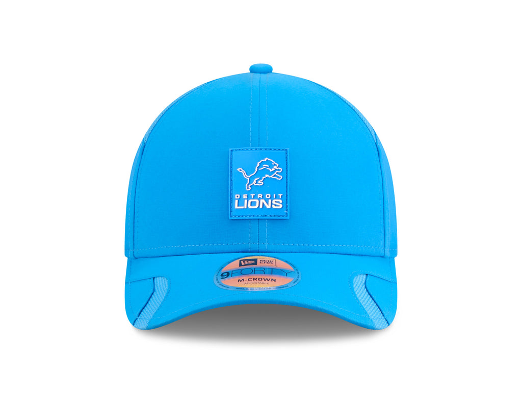 Detroit Lions NFL New Era Men Light Blue 9Forty 2025 Sideline M-Crown Snapback product image 7, provided for visual