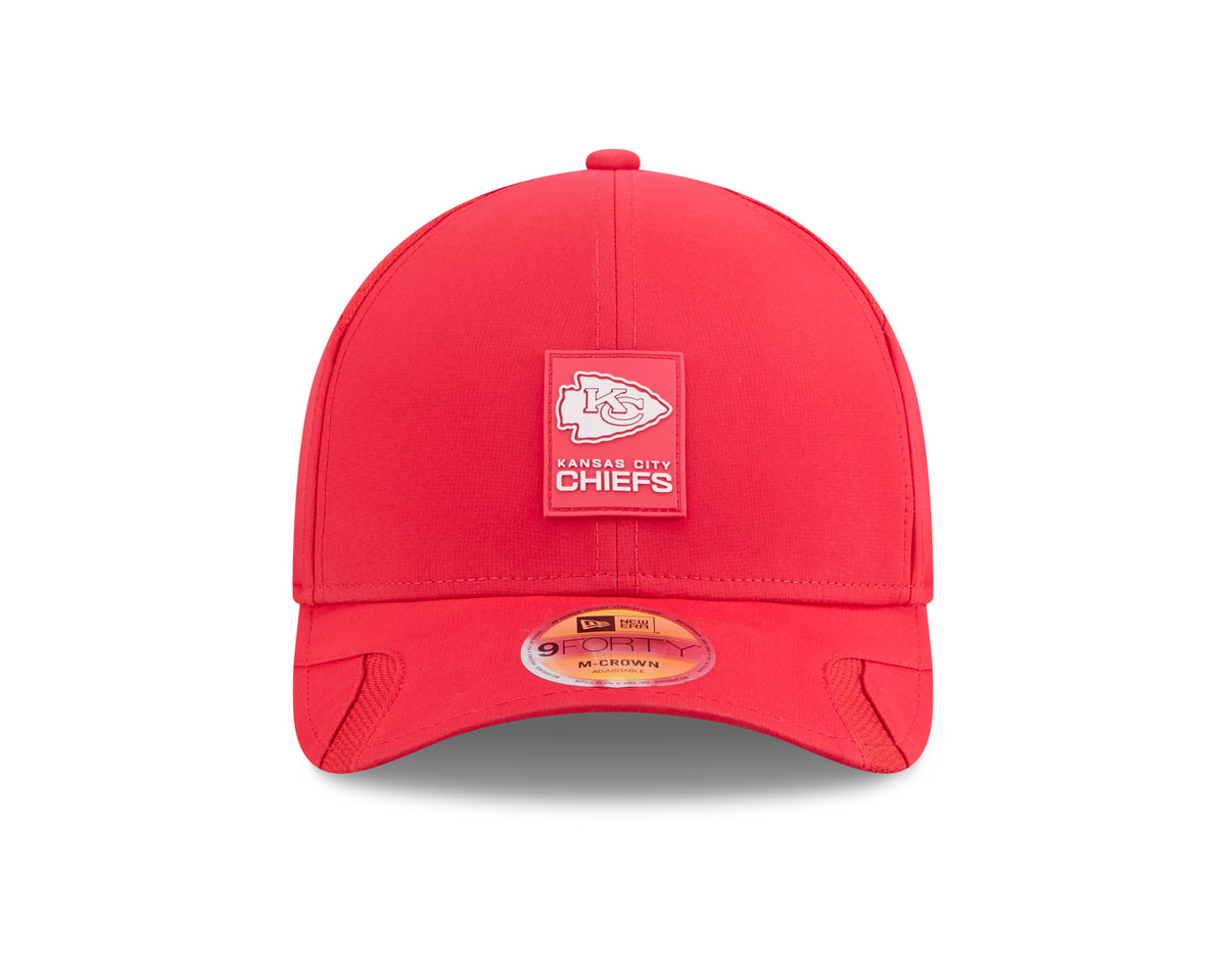 Kansas City Chiefs NFL New Era Men Red 9Forty 2025 Sideline M-Crown Snapback product image 6, provided for visual reference