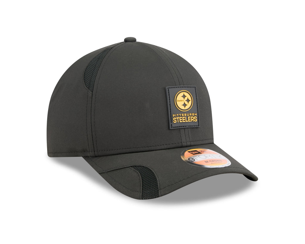 Pittsburgh Steelers NFL New Era Men Black 9Forty 2025 Sideline M-Crown Snapback product image 6, provided for visual
