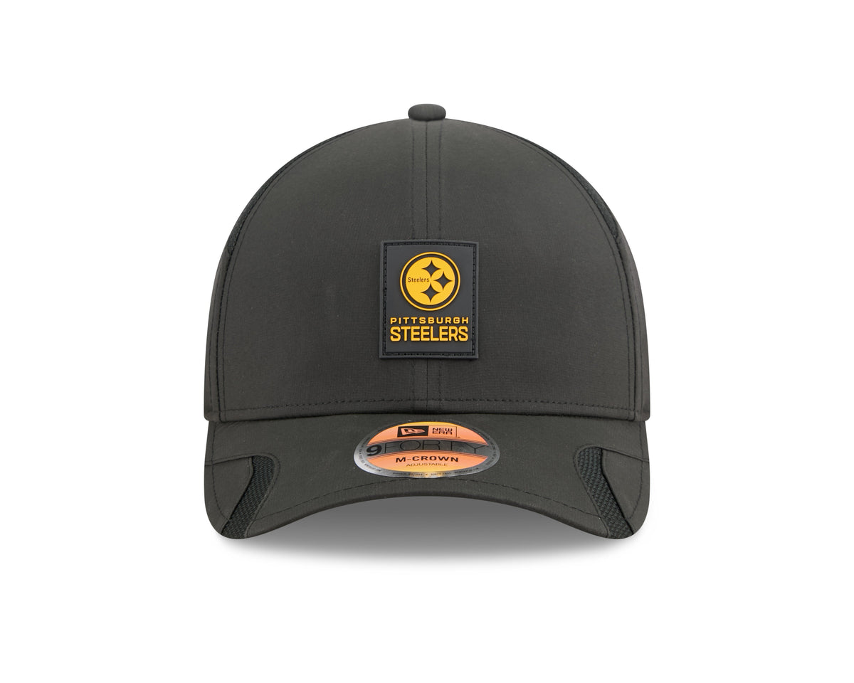 Pittsburgh Steelers NFL New Era Men Black 9Forty 2025 Sideline M-Crown Snapback product image 7, provided for visual