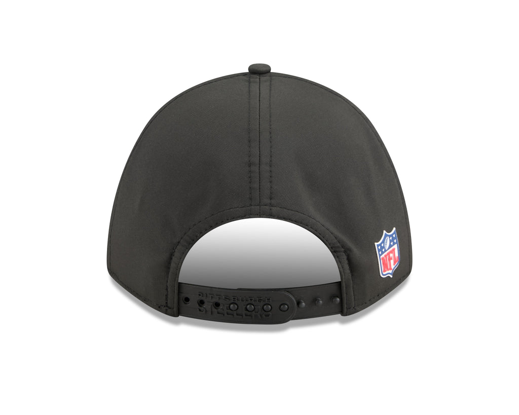 Pittsburgh Steelers NFL New Era Men Black 9Forty 2025 Sideline M-Crown Snapback product image 2, provided for visual