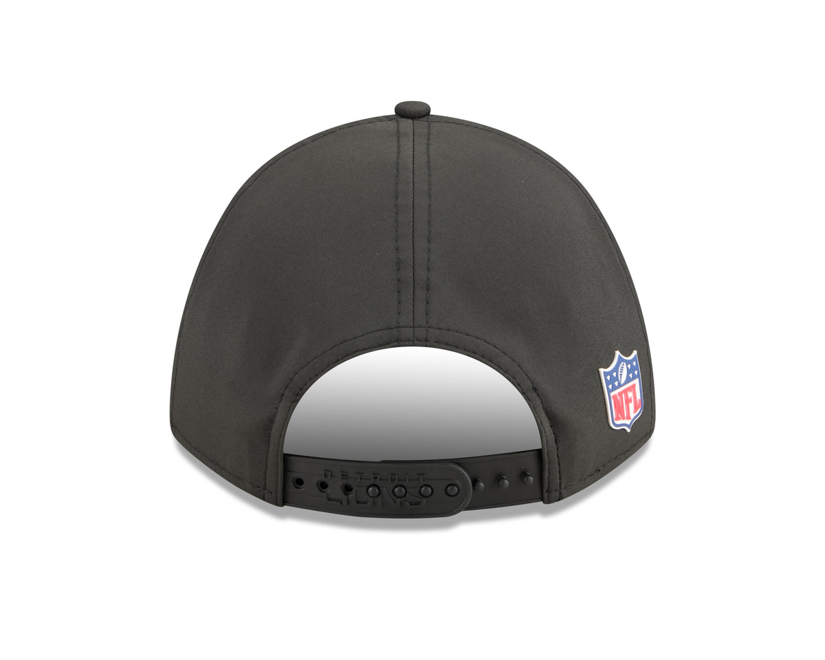 Detroit Lions NFL New Era Men Black 9Forty 2025 Sideline M-Crown Snapback product image 2, provided for visual reference and
