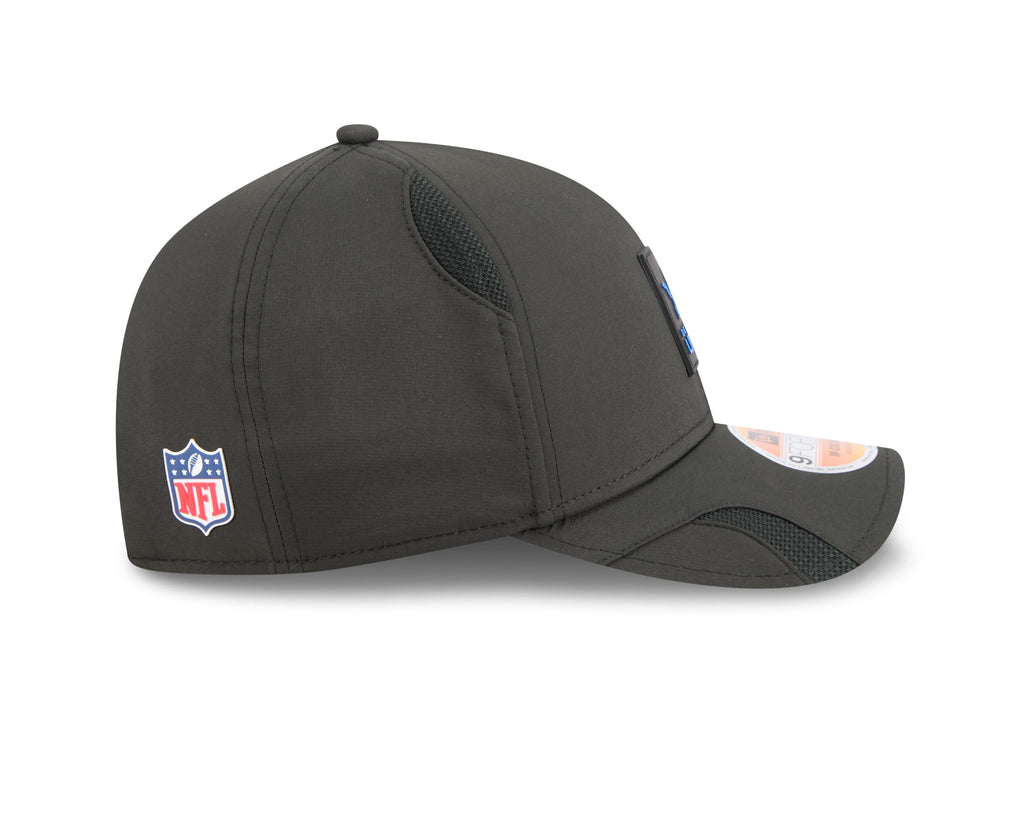 Detroit Lions NFL New Era Men Black 9Forty 2025 Sideline M-Crown Snapback product image 4, provided for visual reference and