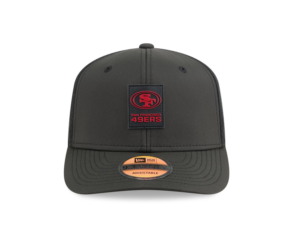 San Francisco 49ers NFL New Era Men Black Charcoal 9Seventy 2025 Sideline Hot Weather Trucker Snapback product image 7,