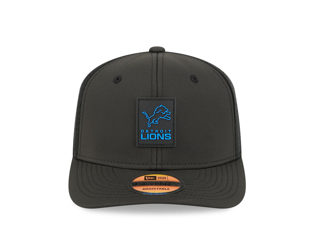 Detroit Lions NFL New Era Men Black 9Seventy 2025 Sideline Hot Weather Trucker Snapback product image 7, provided for visual