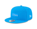 Detroit Lions NFL New Era Men Light Blue 9Fifty 2025 Sideline Hot Weather Split Panel Snapback product image 1, provided for