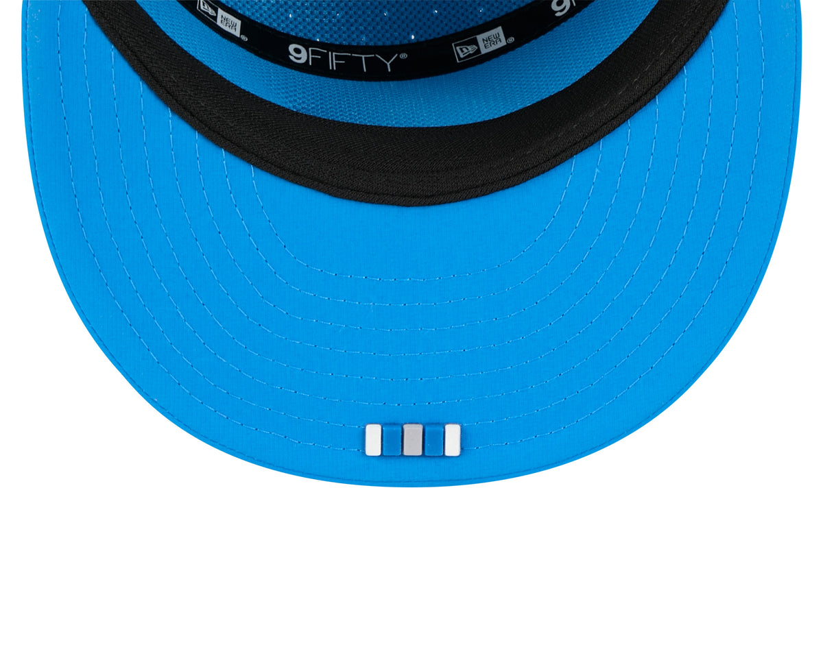 Detroit Lions NFL New Era Men Light Blue 9Fifty 2025 Sideline Hot Weather Split Panel Snapback product image 5, provided for