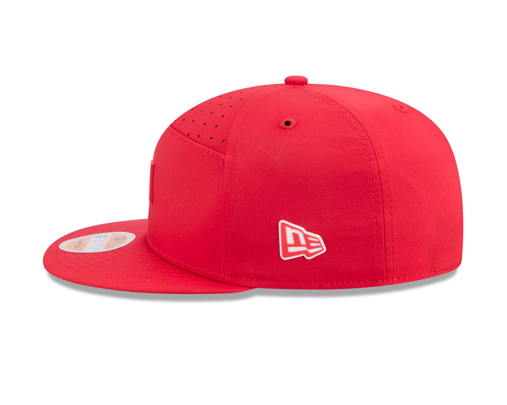 Kansas City Chiefs NFL New Era Men Red 9Fifty 2025 Sideline Hot Weather Split Panel Snapback product image 6, provided for