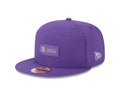 Minnesota Vikings NFL New Era Men Purple 9Fifty 2025 Sideline Hot Weather Split Panel Snapback product image 1, provided for