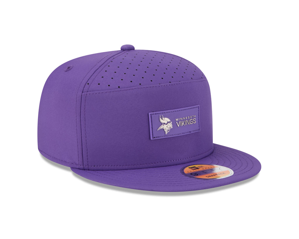 Minnesota Vikings NFL New Era Men Purple 9Fifty 2025 Sideline Hot Weather Split Panel Snapback product image 5, provided for