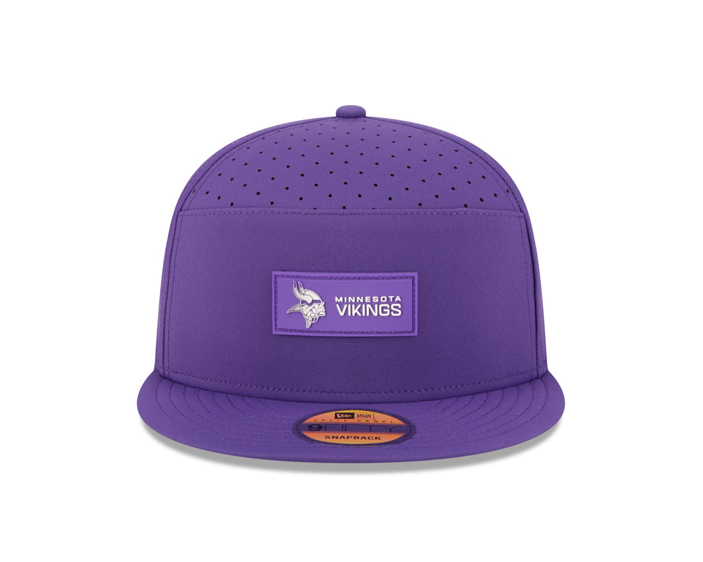 Minnesota Vikings NFL New Era Men Purple 9Fifty 2025 Sideline Hot Weather Split Panel Snapback product image 6, provided for