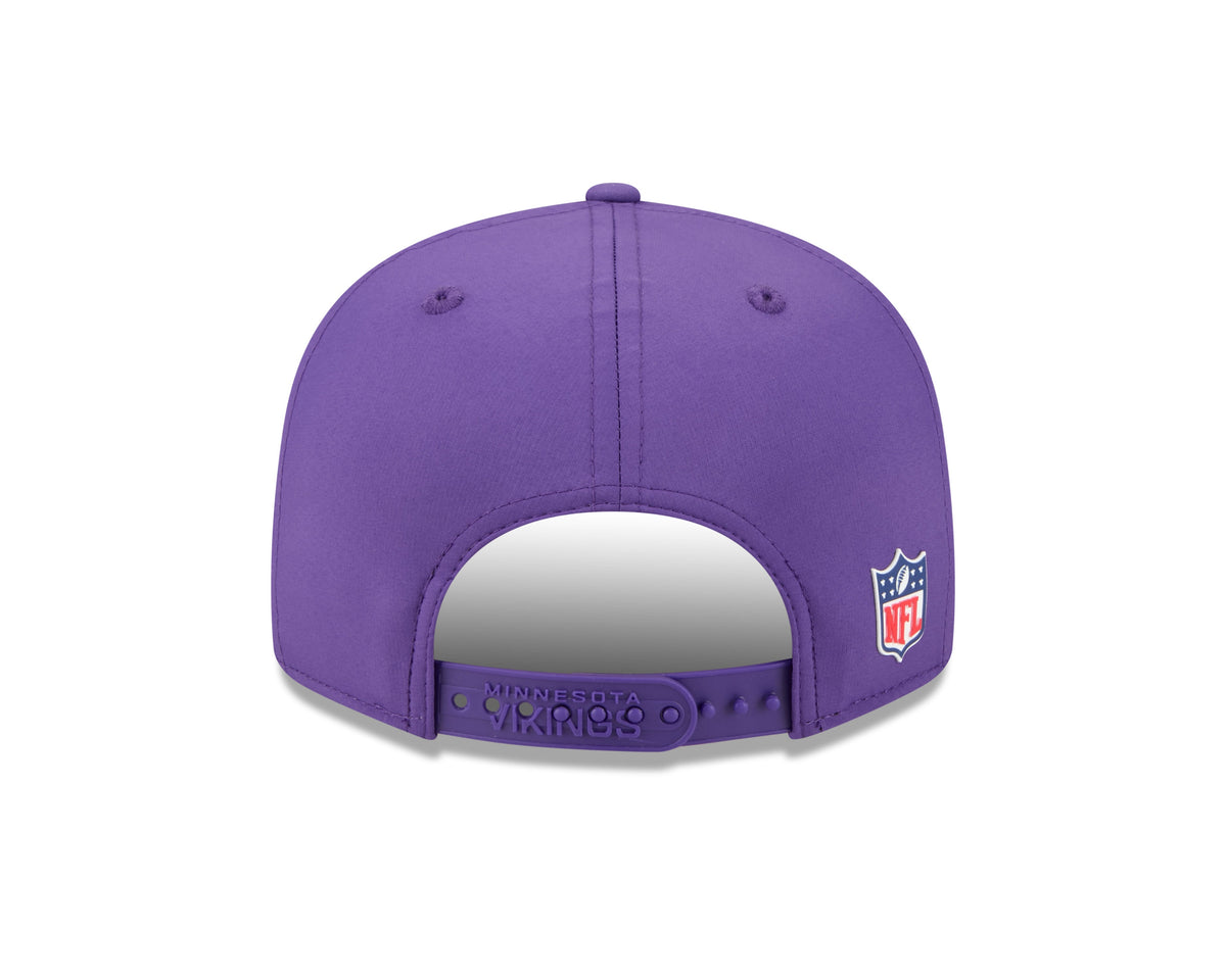 Minnesota Vikings NFL New Era Men Purple 9Fifty 2025 Sideline Hot Weather Split Panel Snapback product image 2, provided for