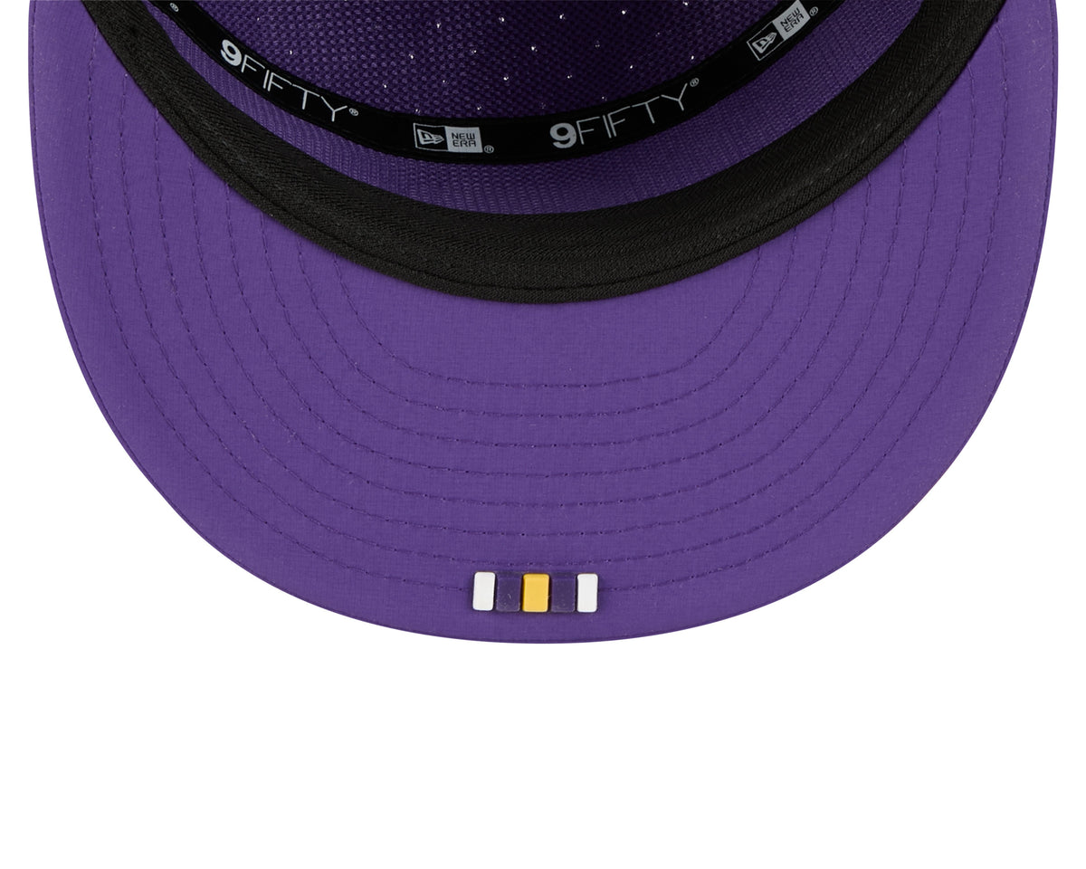 Minnesota Vikings NFL New Era Men Purple 9Fifty 2025 Sideline Hot Weather Split Panel Snapback product image 4, provided for