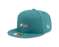 Philadelphia Eagles NFL New Era Men Green 9Fifty 2025 Sideline Hot Weather Split Panel Snapback product image 1, provided