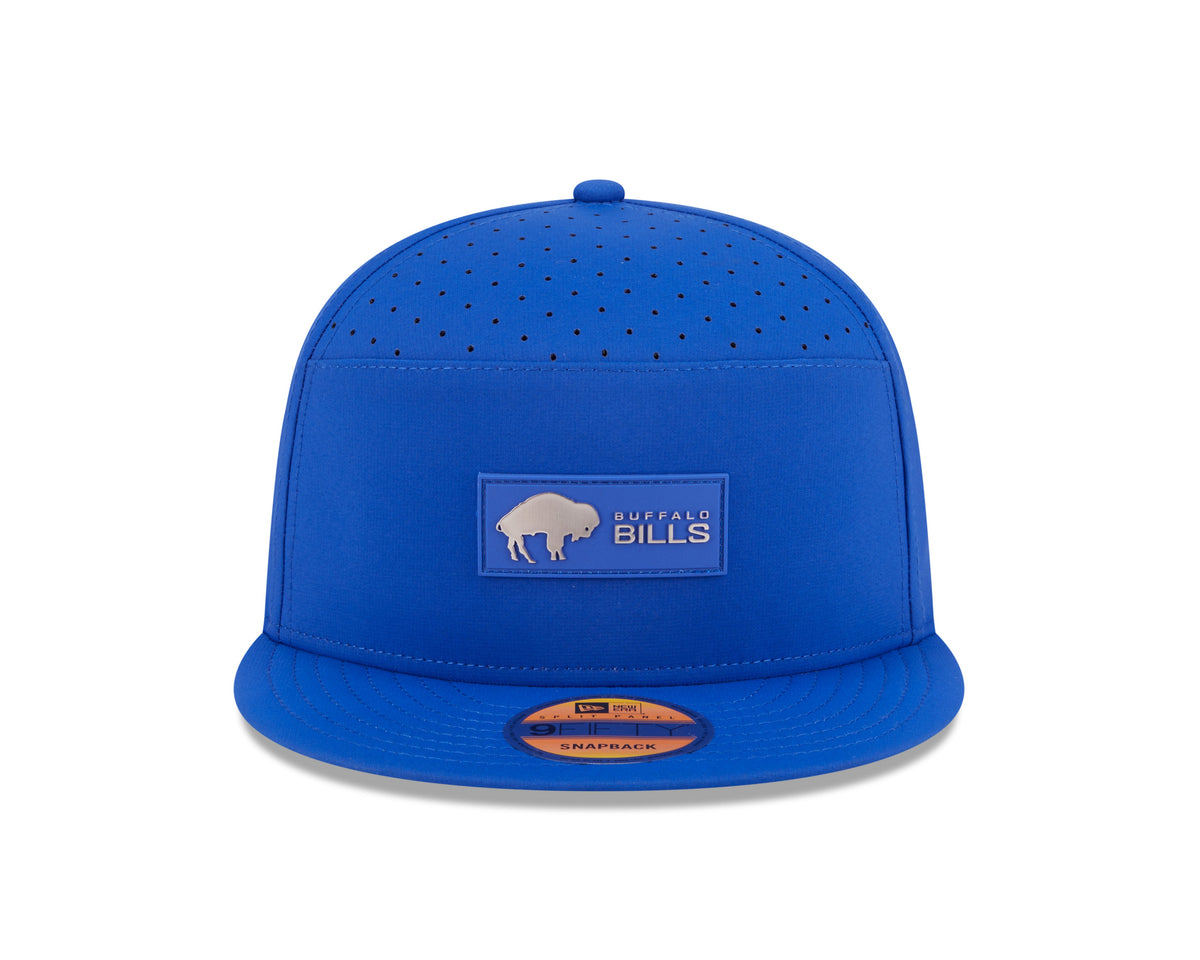 Buffalo Bills NFL New Era Men Royal Blue 9Fifty 2025 Sideline Hot Weather Split Panel Snapback product image 6, provided for