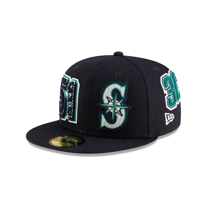 Ichiro Suzuki Hall Of Fame 2025 Seattle Mariners MLB New Era Men Navy 59Fifty Fitted Hat product image 2, provided for