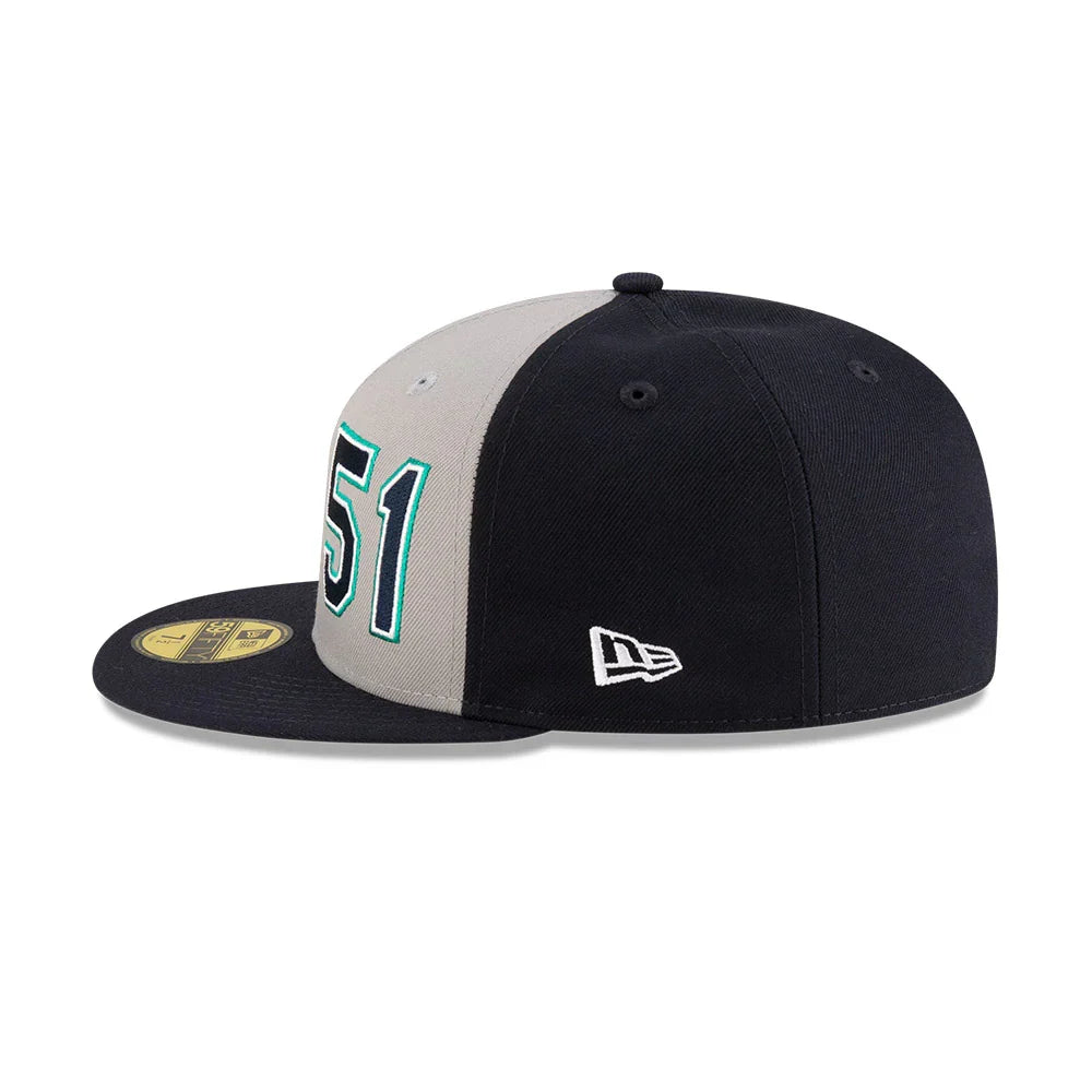 Ichiro Suzuki Hall Of Fame 2025 Seattle Mariners MLB New Era Men Navy/Grey 59Fifty Fitted Hat product image 5, provided for
