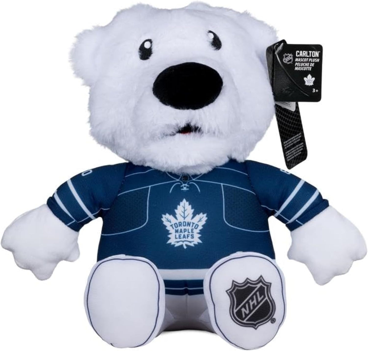 Carlton The Bear Toronto Maple Leafs NHL McFarlene Toys 10" Plush Mascot product image 1, provided for visual reference and