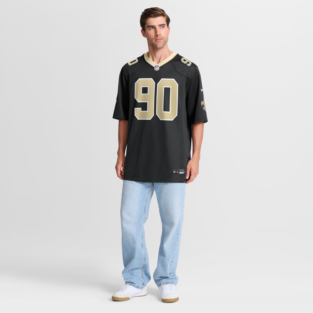 New Orleans Saints Bryan Bresee Nike Black Game Jersey product image 7
