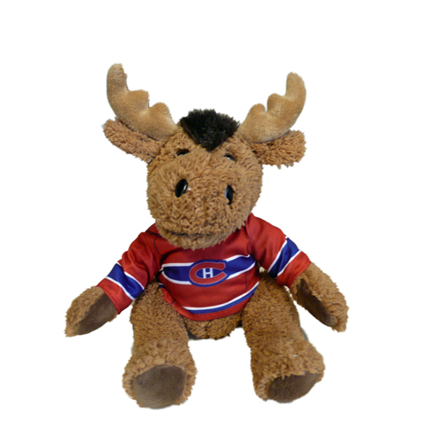 Moose Montreal Canadiens NHL Stuffed Animal House 10" Curly Gritter product image 1, provided for visual reference and