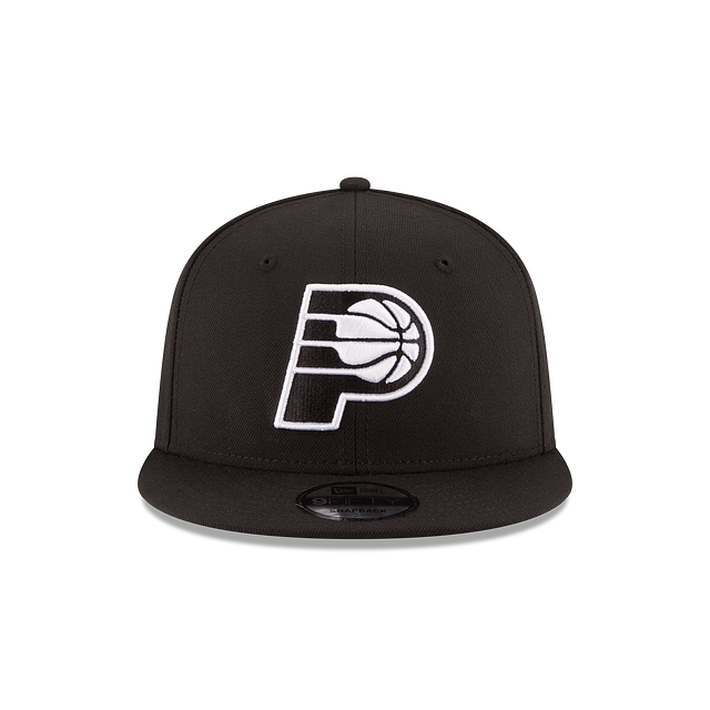 Indiana Pacers NBA New Era Men Black/White 9Fifty Basic Snapback product image 5, provided for visual reference and product