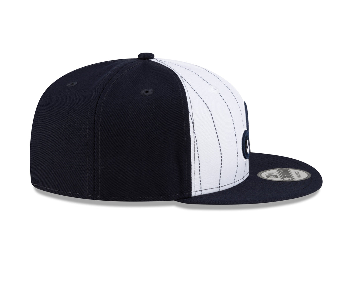 Montreal Expos MLB New Era Men Navy 9Fifty Cooperstown Pinstripe Snapback product image 4, provided for visual reference and