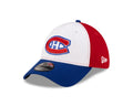 Montreal Canadiens NHL New Era Men Tricolor 39Thirty Team Classic Stretch Fit Hat product image 1, provided for visual