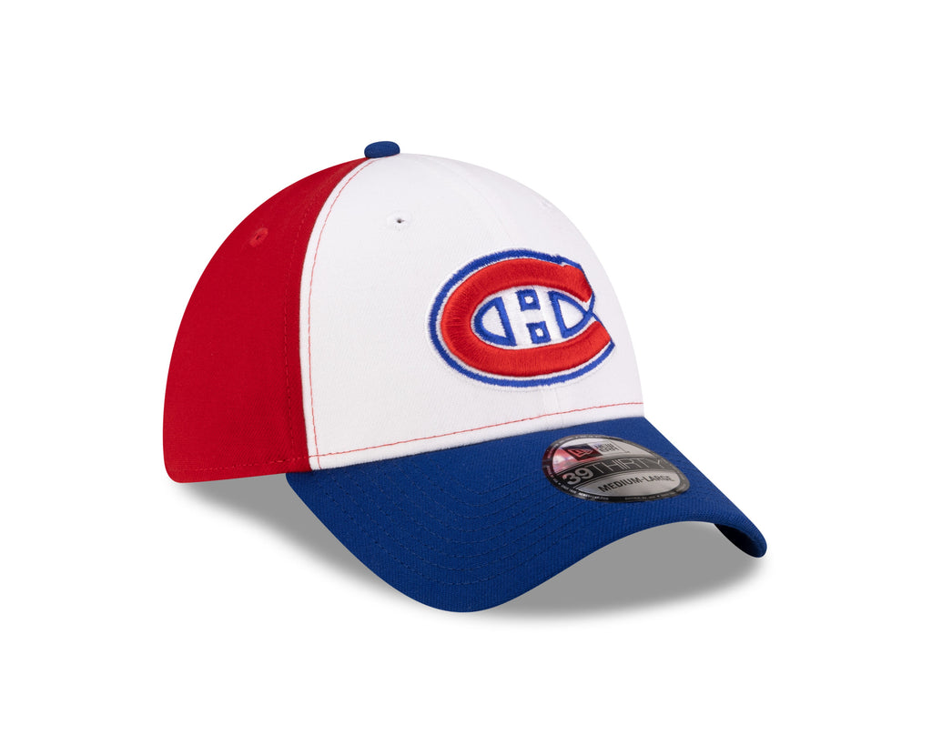 Montreal Canadiens NHL New Era Men Tricolor 39Thirty Team Classic Stretch Fit Hat product image 3, provided for visual