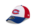 Montreal Canadiens NHL New Era Men Tricolor 9Forty Adjustable Hat product image 1, provided for visual reference and product