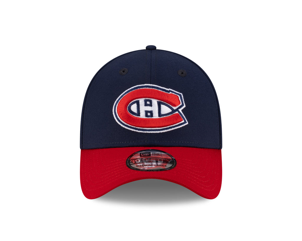 Montreal Canadiens NHL New Era Men Navy/Red 39Thirty Team Classic Stretch Fit Hat product image 5, provided for visual