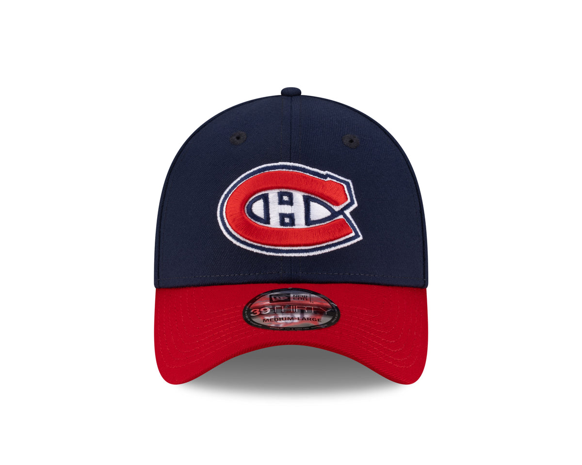 Montreal Canadiens NHL New Era Men Navy/Red 39Thirty Team Classic Stretch Fit Hat product image 5, provided for visual
