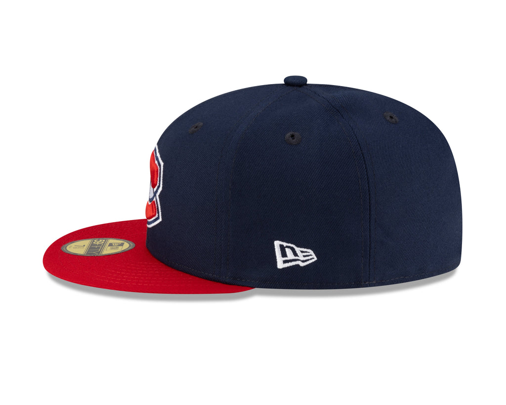 Montreal Canadiens NHL New Era Men Navy/Red Two Tone 59Fifty Fitted Hat product image 5, provided for visual reference and
