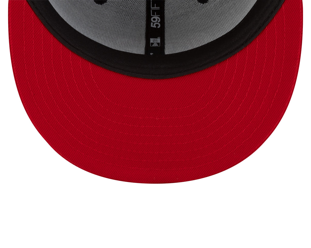 Montreal Canadiens NHL New Era Men Navy/Red Two Tone 59Fifty Fitted Hat product image 7, provided for visual reference and