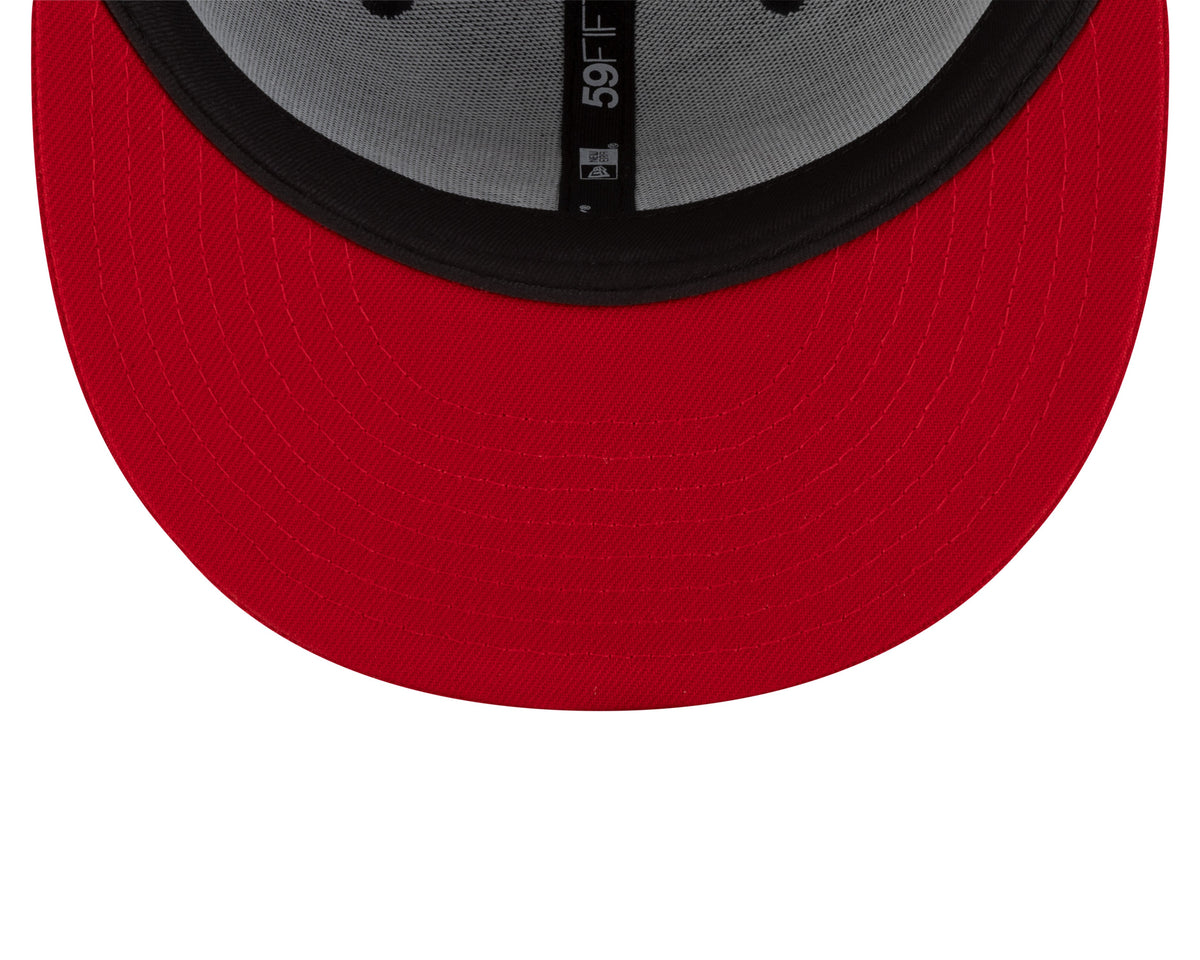 Montreal Canadiens NHL New Era Men Navy/Red Two Tone 59Fifty Fitted Hat product image 7, provided for visual reference and