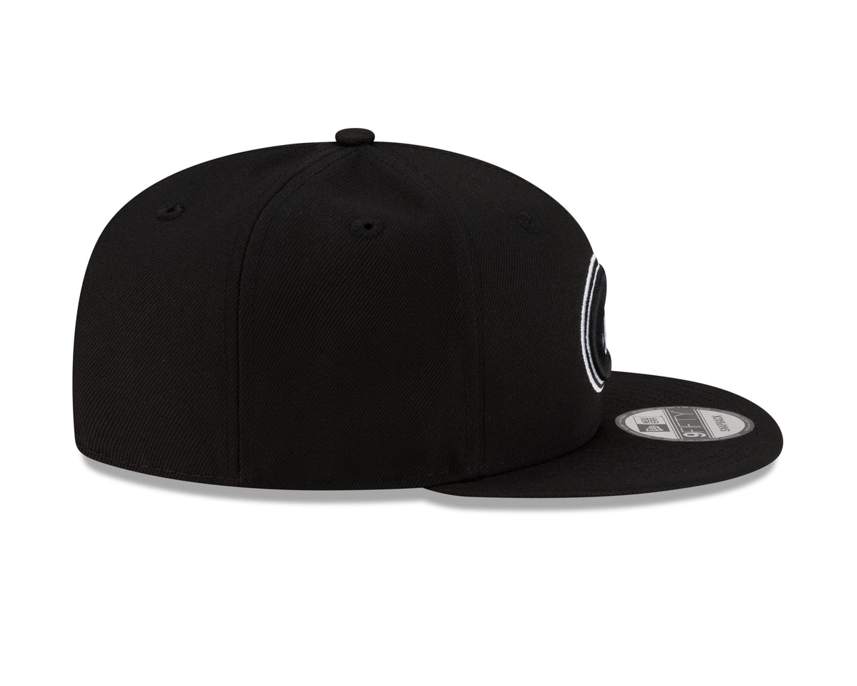 Montreal Canadiens NHL New Era Men Black/White 9Fifty Basic Snapback product image 3, provided for visual reference and