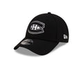 Montreal Canadiens NHL New Era Men Black/White 9Forty Adjustable Hat product image 1, provided for visual reference and