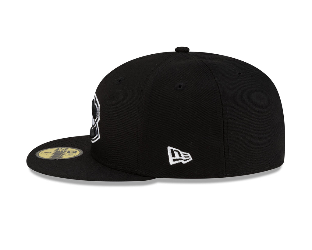Montreal Canadiens NHL New Era Men Black/White 59Fifty Fitted Hat product image 7, provided for visual reference and product