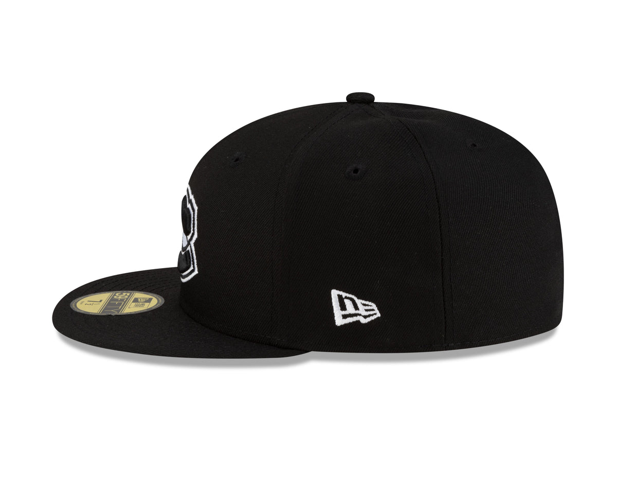Montreal Canadiens NHL New Era Men Black/White 59Fifty Fitted Hat product image 7, provided for visual reference and product