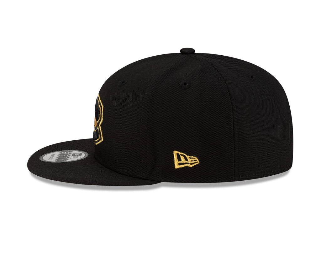Montreal Canadiens NHL New Era Men Black 9Fifty Gold Logo Snapback product image 7, provided for visual reference and