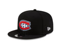 Montreal Canadiens NHL New Era Men Black 9Fifty Basic Snapback product image 1, provided for visual reference and product