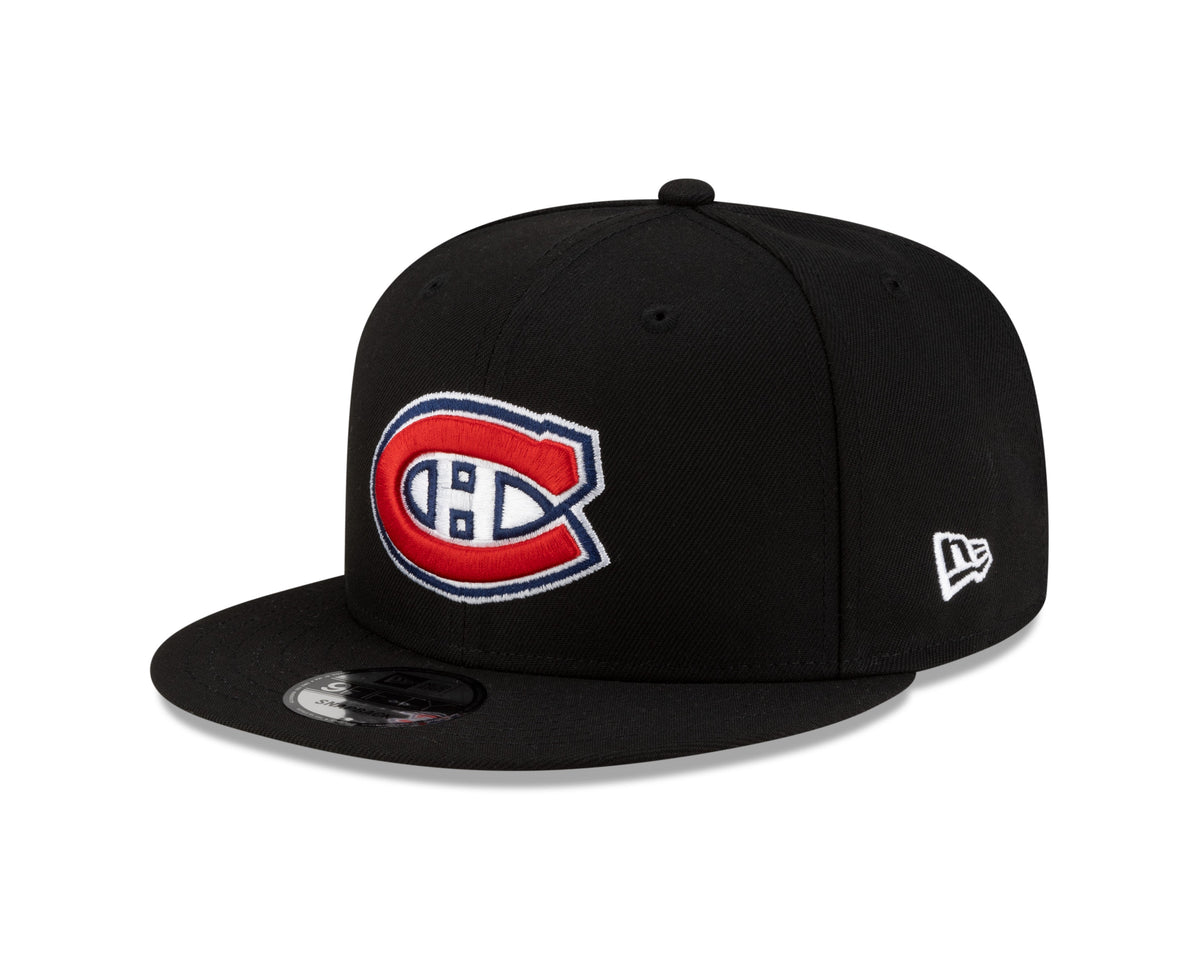 Montreal Canadiens NHL New Era Men Black 9Fifty Basic Snapback product image 1, provided for visual reference and product