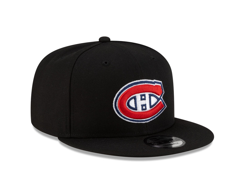Montreal Canadiens NHL New Era Men Black 9Fifty Basic Snapback product image 3, provided for visual reference and product