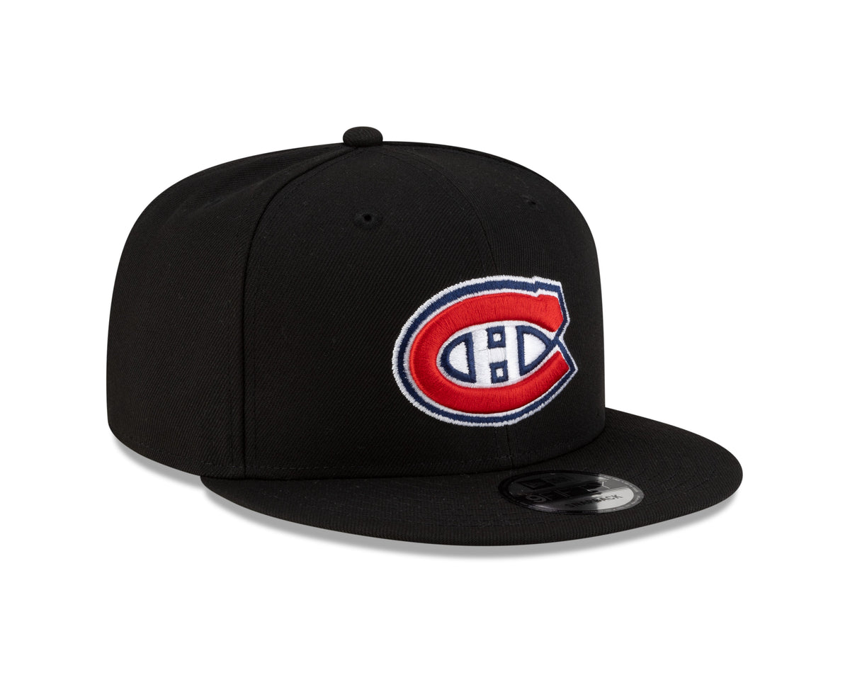 Montreal Canadiens NHL New Era Men Black 9Fifty Basic Snapback product image 3, provided for visual reference and product
