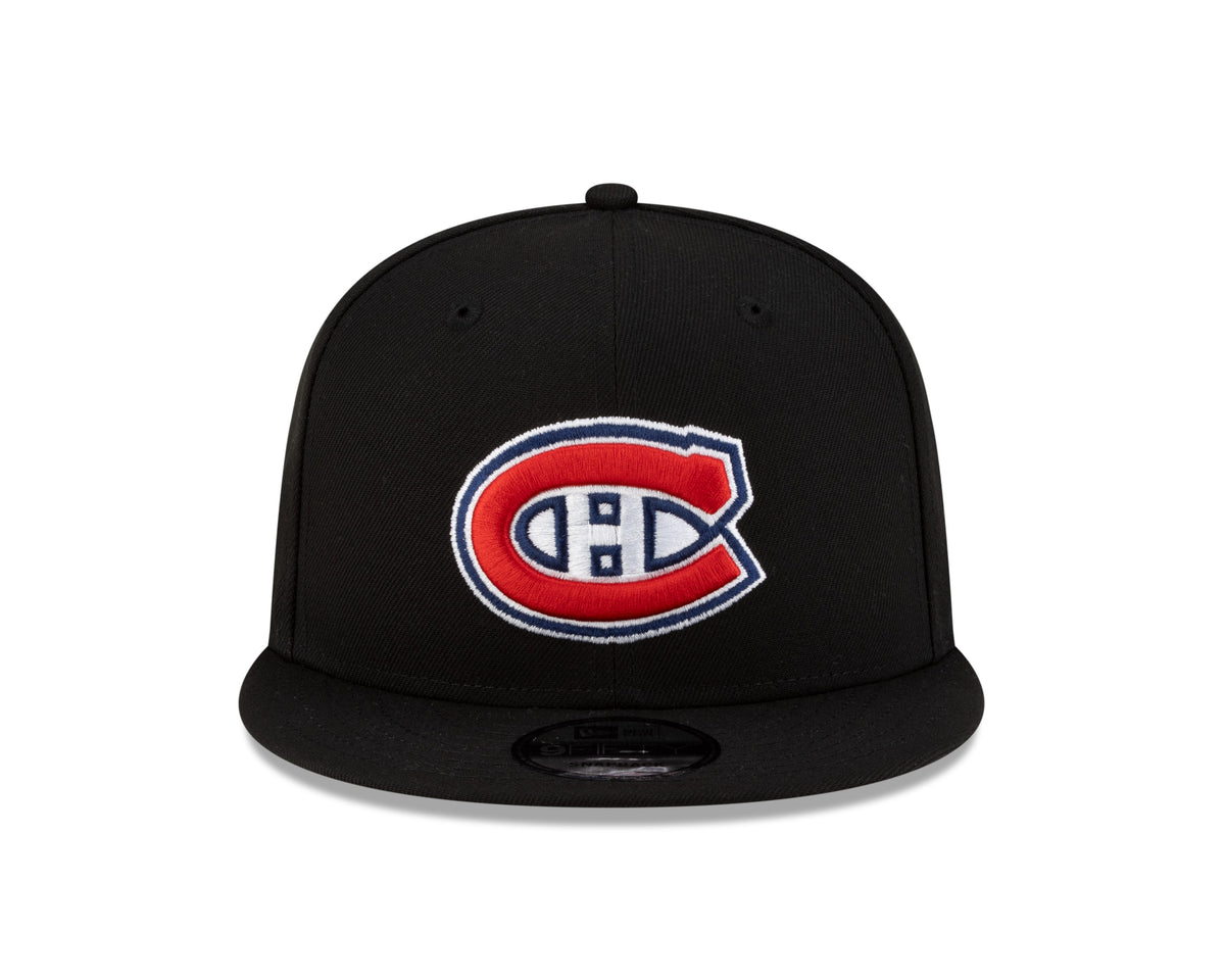 Montreal Canadiens NHL New Era Men Black 9Fifty Basic Snapback product image 6, provided for visual reference and product