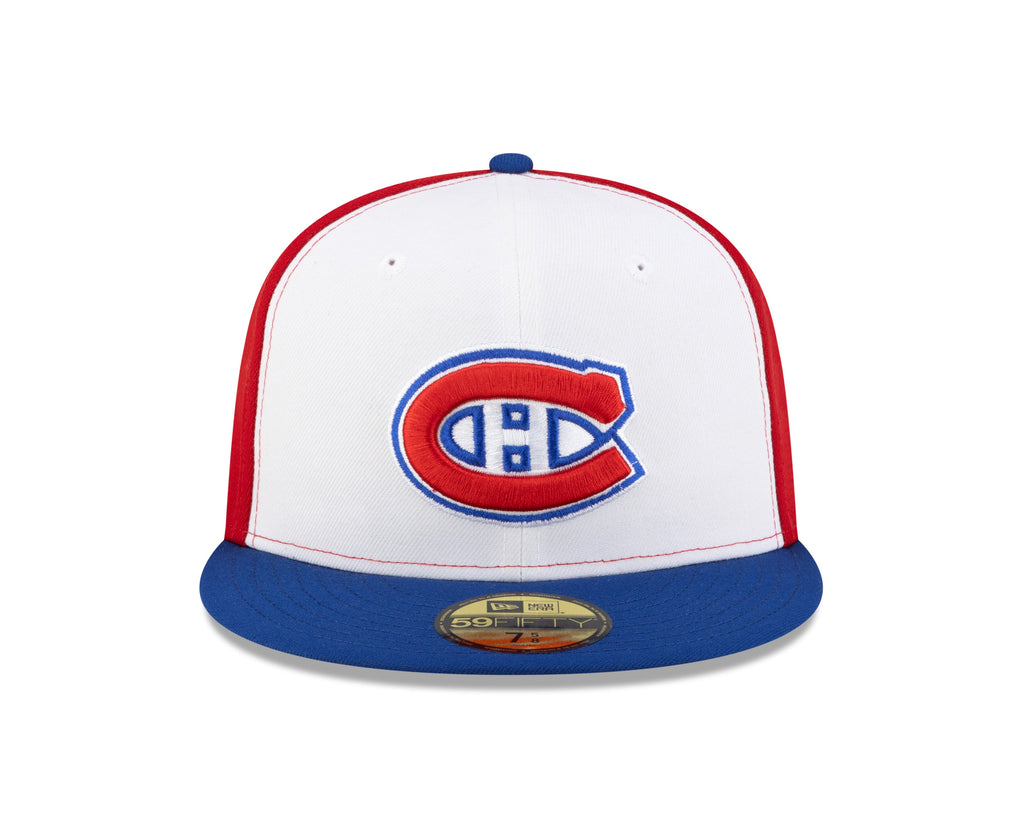 Montreal Canadiens NHL New Era Men Tricolor 59Fifty Fitted Hat product image 5, provided for visual reference and product