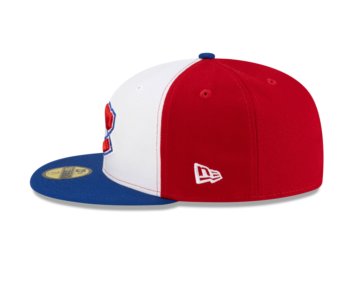 Montreal Canadiens NHL New Era Men Tricolor 59Fifty Fitted Hat product image 6, provided for visual reference and product